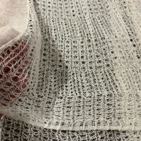 FREE PEOPLE, Summer Mesh Top Or Beach Cover, Off White, Loose Fitting, Size S - Picture 5 of 9